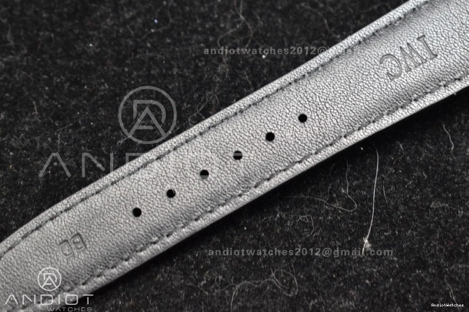 Best Perpetual RG Edition Strap Dial BestValue White Clone Calendar Black on APSF 1:1 Portugieser 1018 5033 A52610 Leather 0427